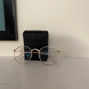 Ray bans wire frame foldable glasses
